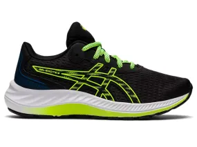 Asics Gel Excite 9 Kids Running Shoe (Black/Hazard Green)