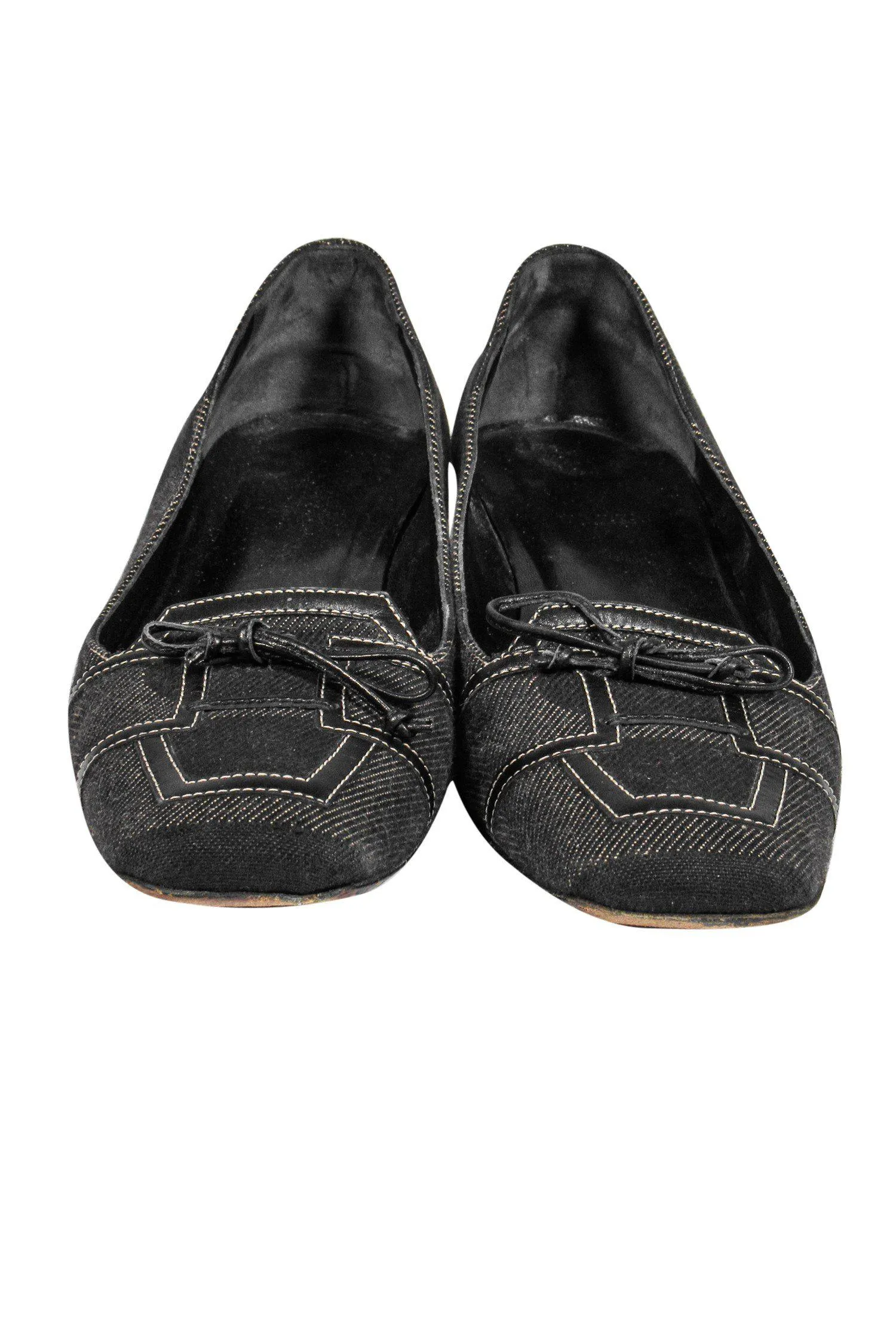 Bally - Black Canvas Loafers Sz 8