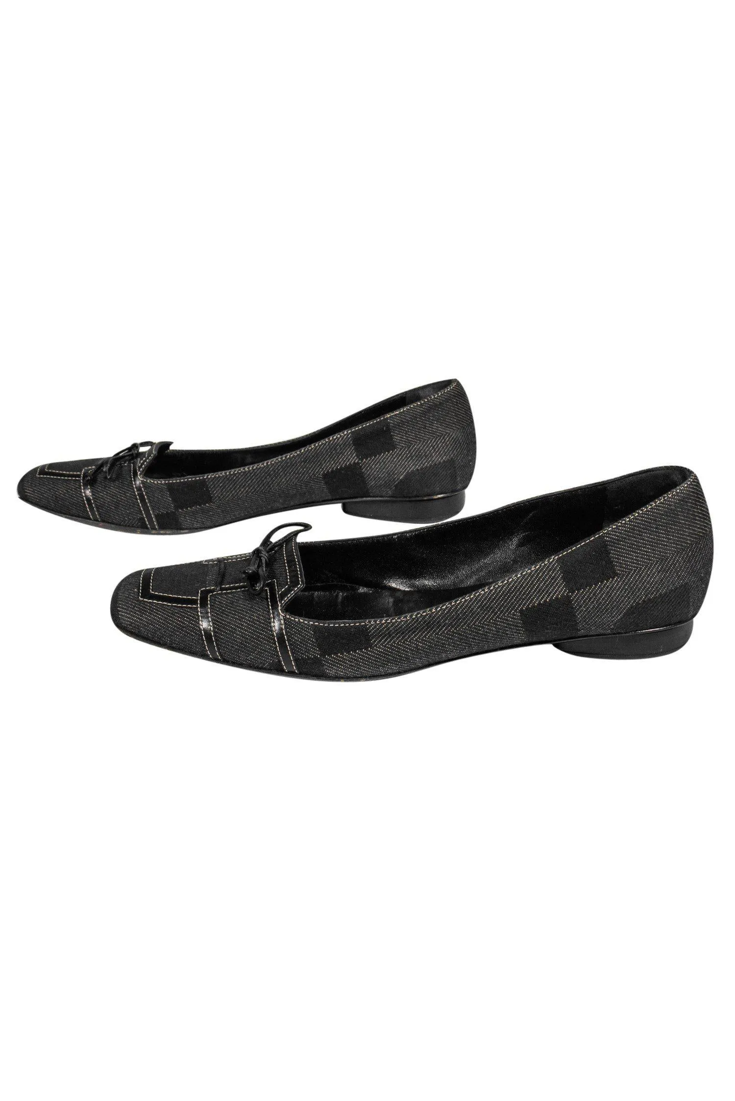 Bally - Black Canvas Loafers Sz 8