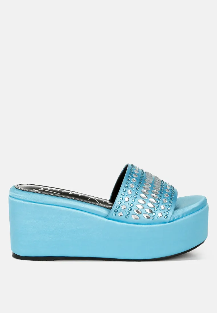 Batanga Diamante & Rhinestone Detail Stylish Flatforms