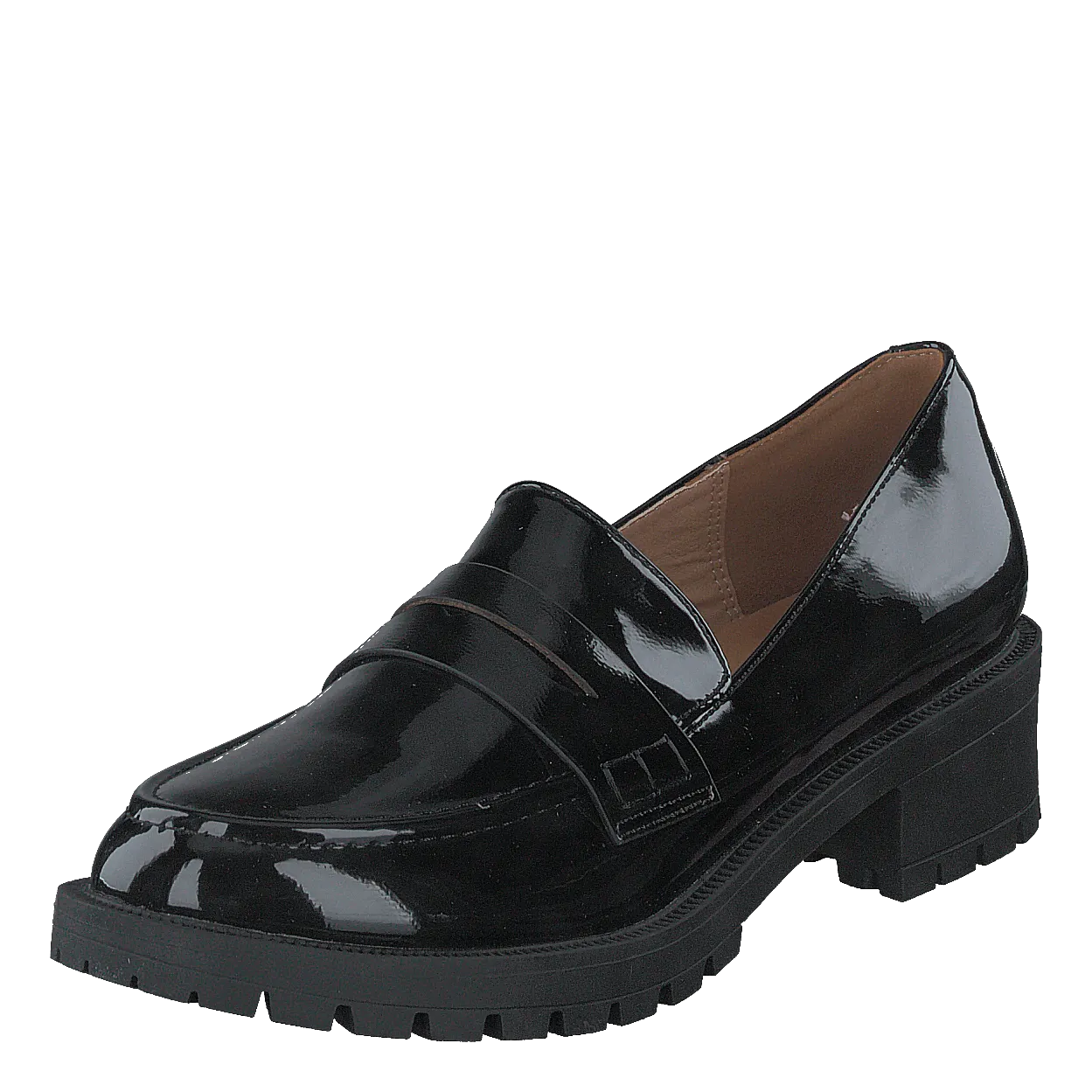 Biapearl Simple Penny Loafer P Black