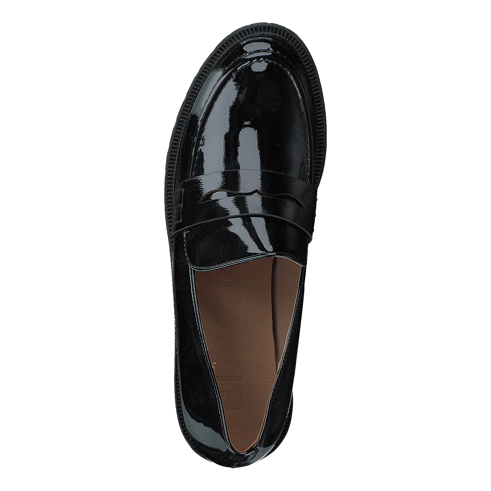 Biapearl Simple Penny Loafer P Black