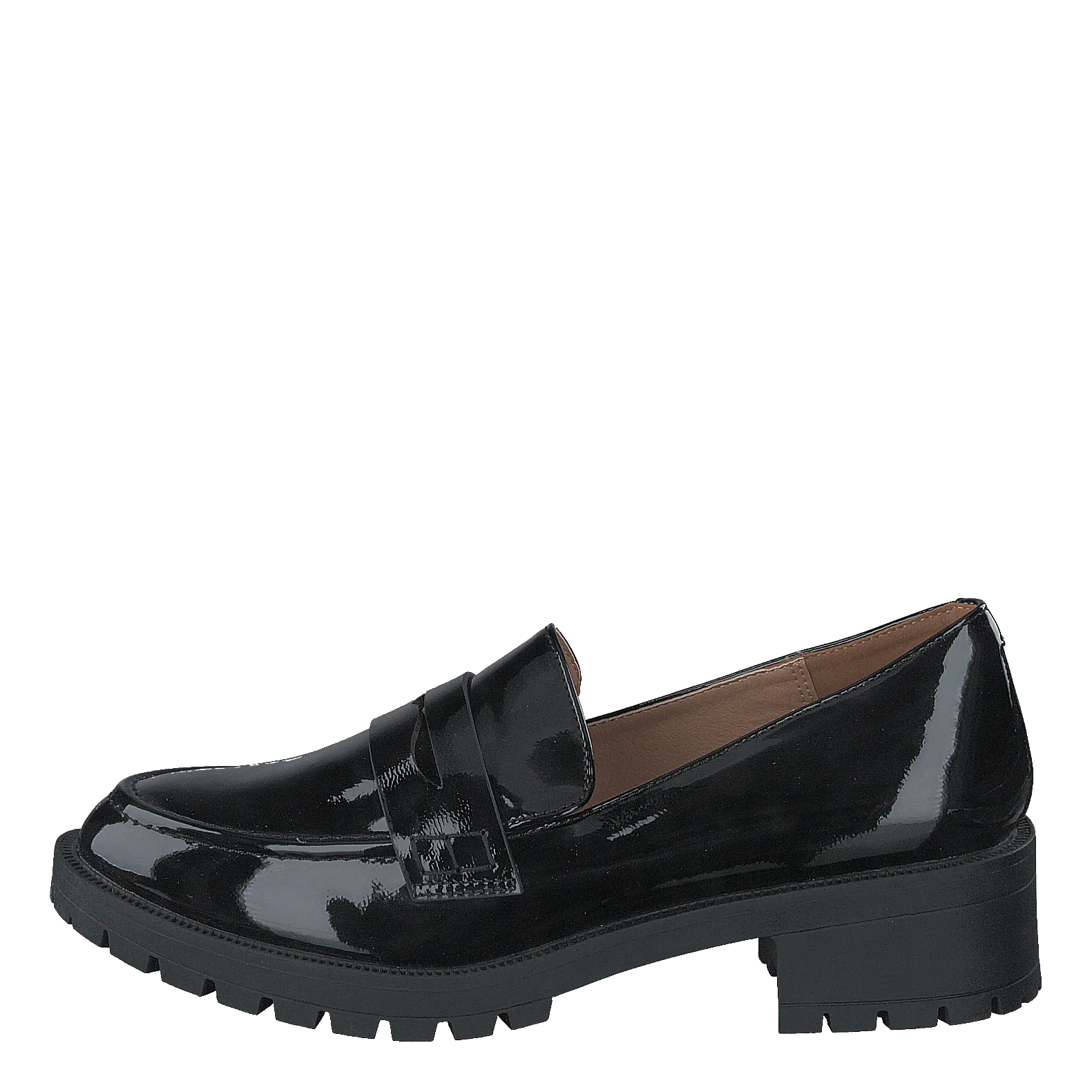 Biapearl Simple Penny Loafer P Black