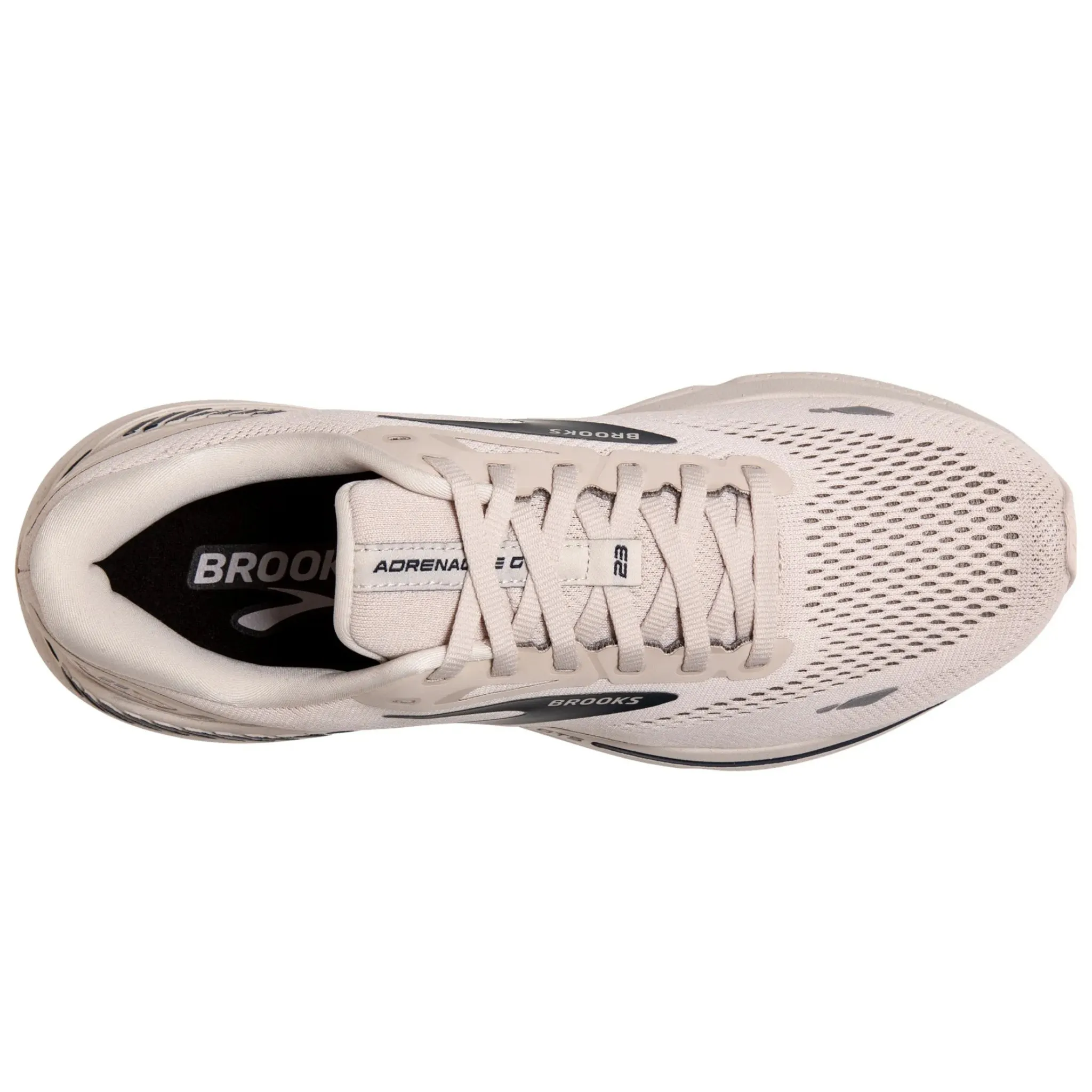 Brooks Men's 110391 248 Adrenaline GTS 23  Crystal Grey Surf the Web Grey Cushion Support Running Shoes