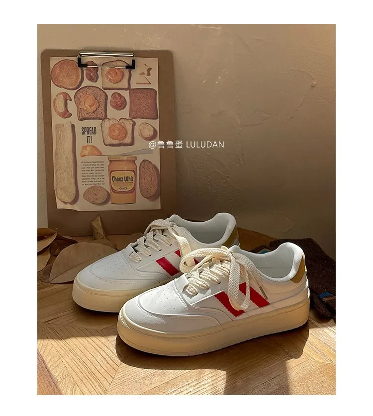 Chicmy INS Brand Sneakers Women 2023 Designer Casual Lace Up Woman Flats Sneakers Shoes Tennis Female Vulcanized Shoes White Spring NEW