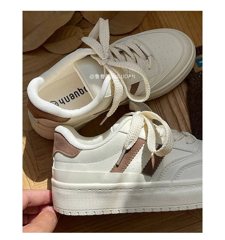 Chicmy INS Brand Sneakers Women 2023 Designer Casual Lace Up Woman Flats Sneakers Shoes Tennis Female Vulcanized Shoes White Spring NEW