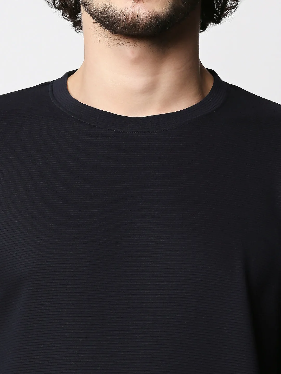 Disrupt Men Navy Jacquard Classy Pullover