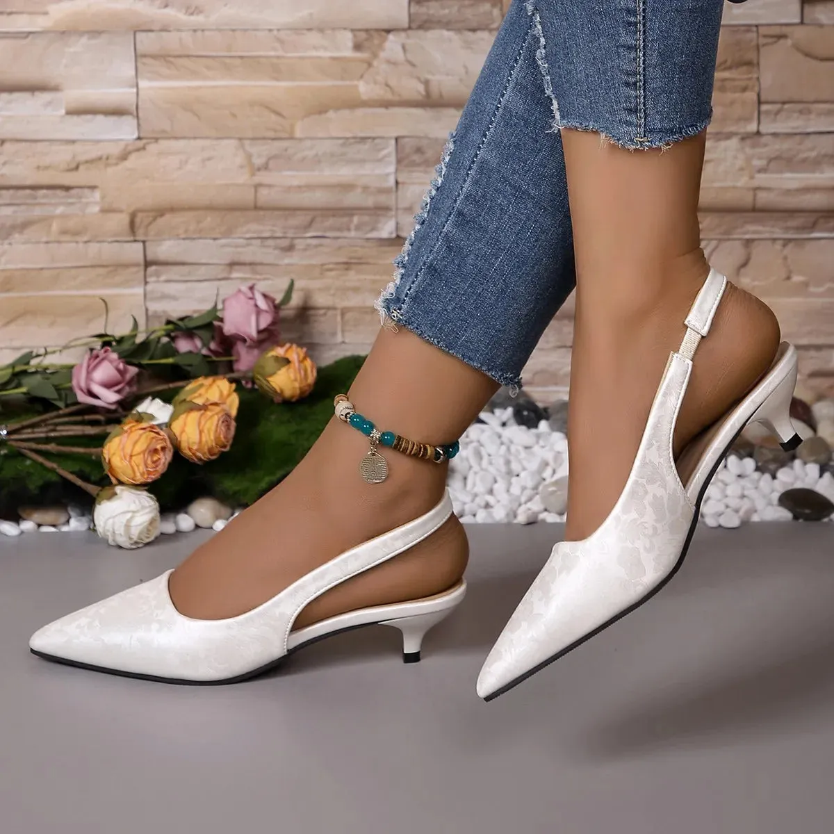 Elegant High Heel Slingback Pumps for Women