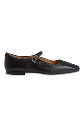 Harrietta Mary Jane Leather Pumps, Black