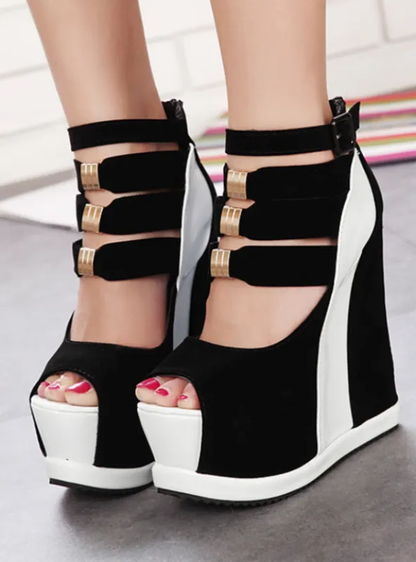 High Heels Female Sandals Platform Wedges Open Toe