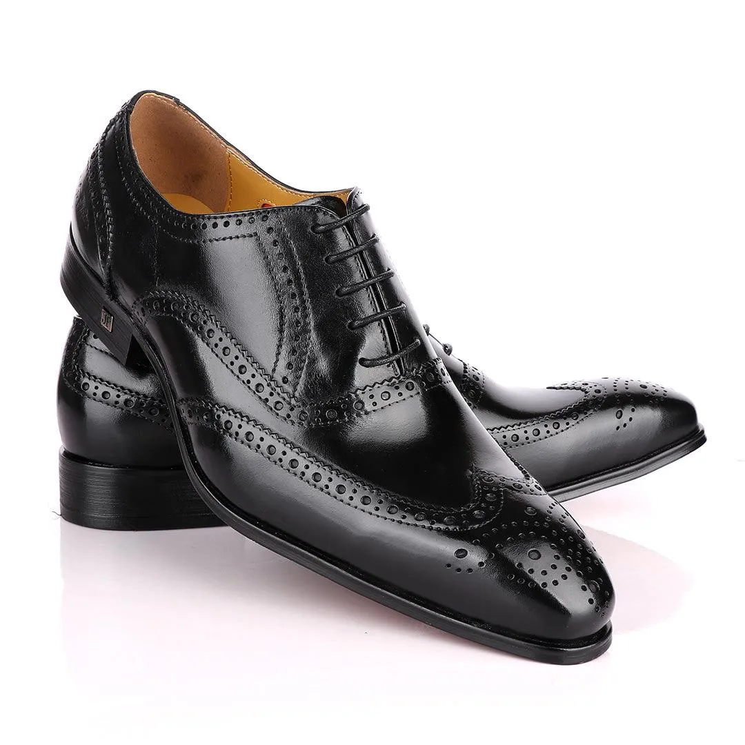 John Foster Black Oxford Brogues Shoe