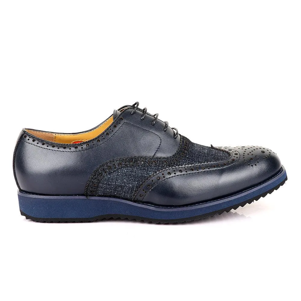 John Mendson Welted Classic Navy Blue Shoe