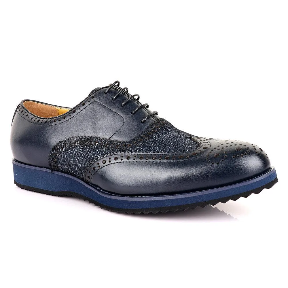 John Mendson Welted Classic Navy Blue Shoe