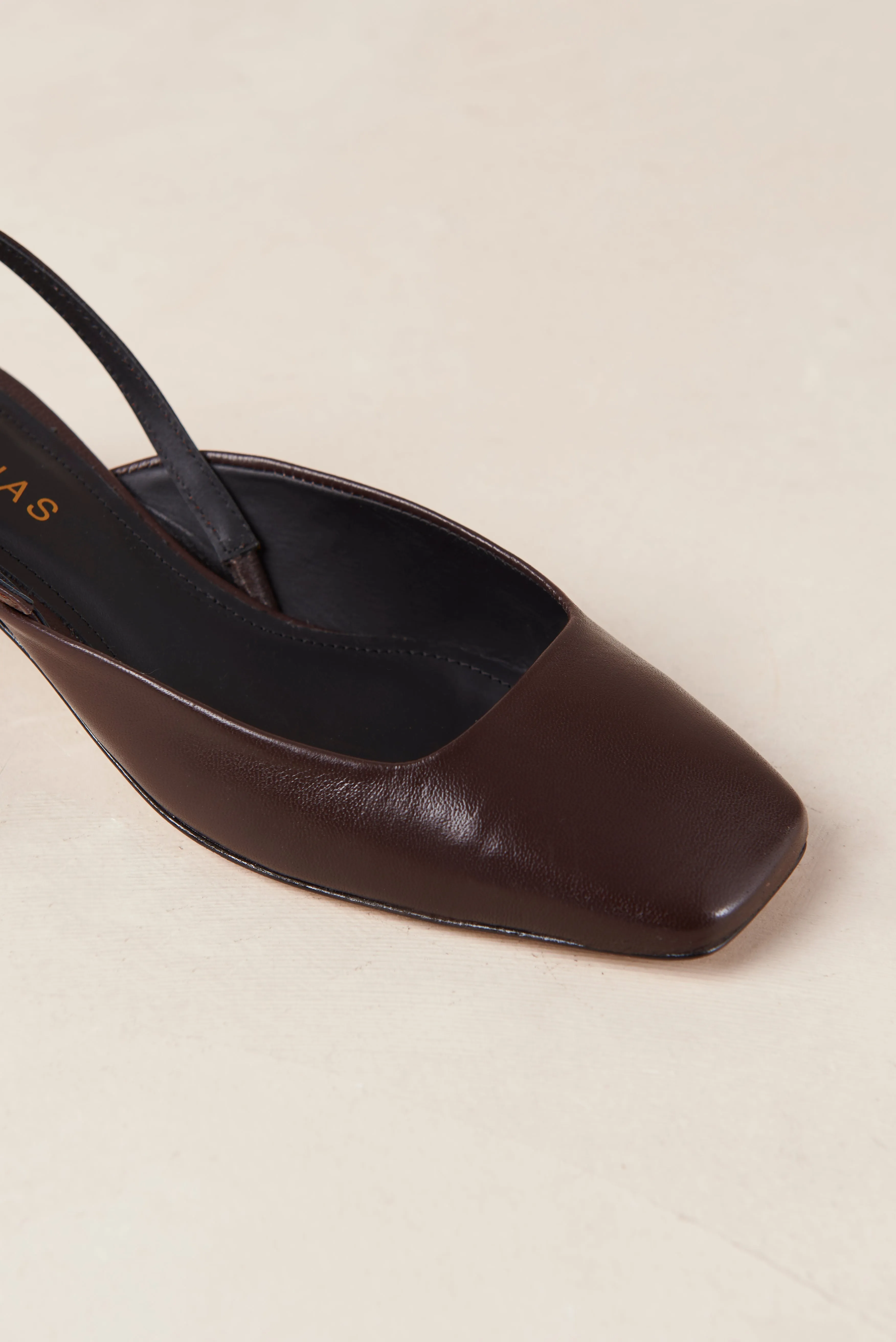 Lindy Leather Pumps - Coffee Brown