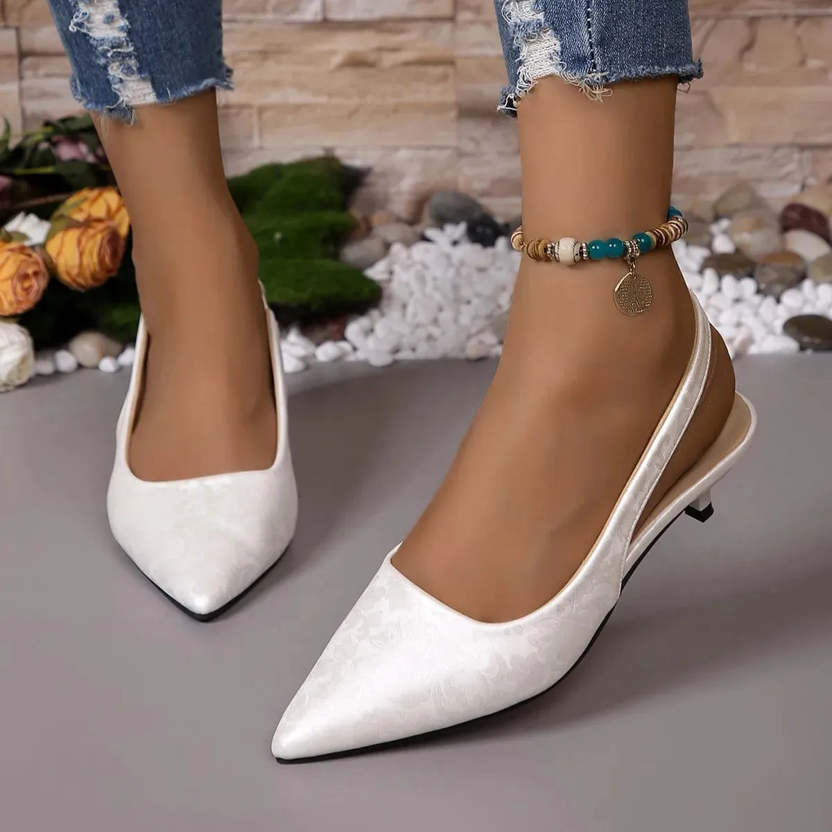 Marigold - Elegant High Heel Slingback Pumps for Women