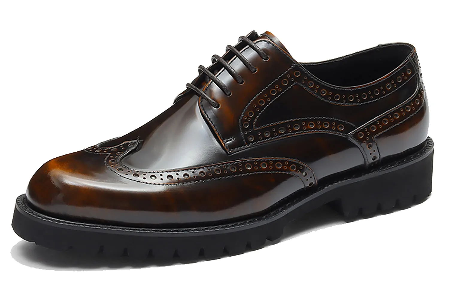 Men's Thick Sole Brogues Formal Derby