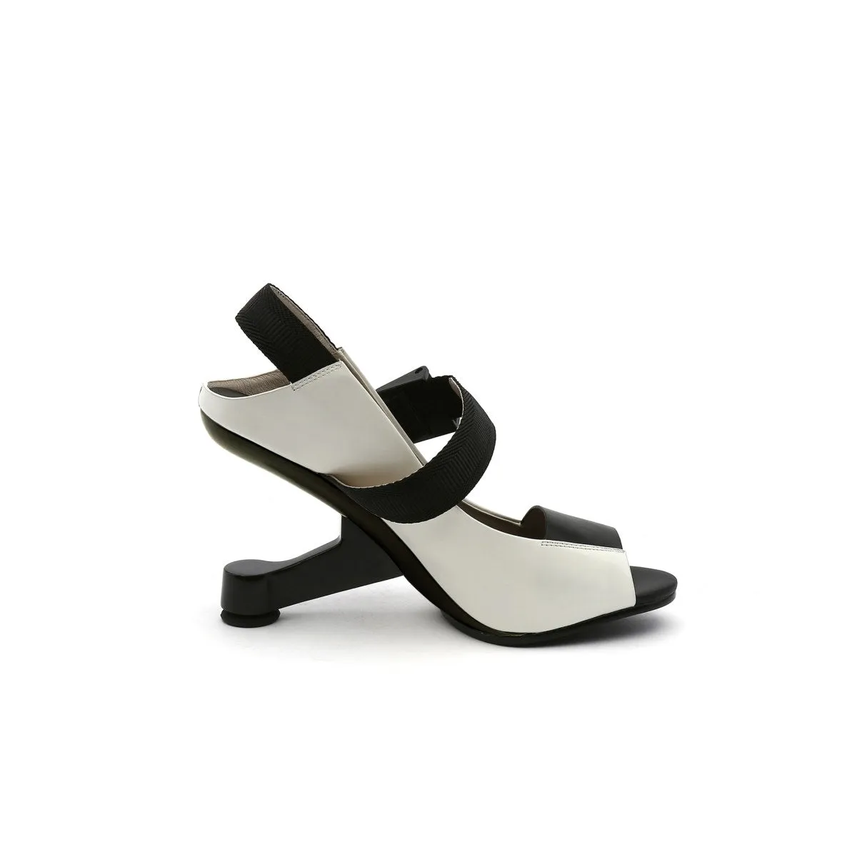 Open Toe Multi Strap Heel-Less Pumps