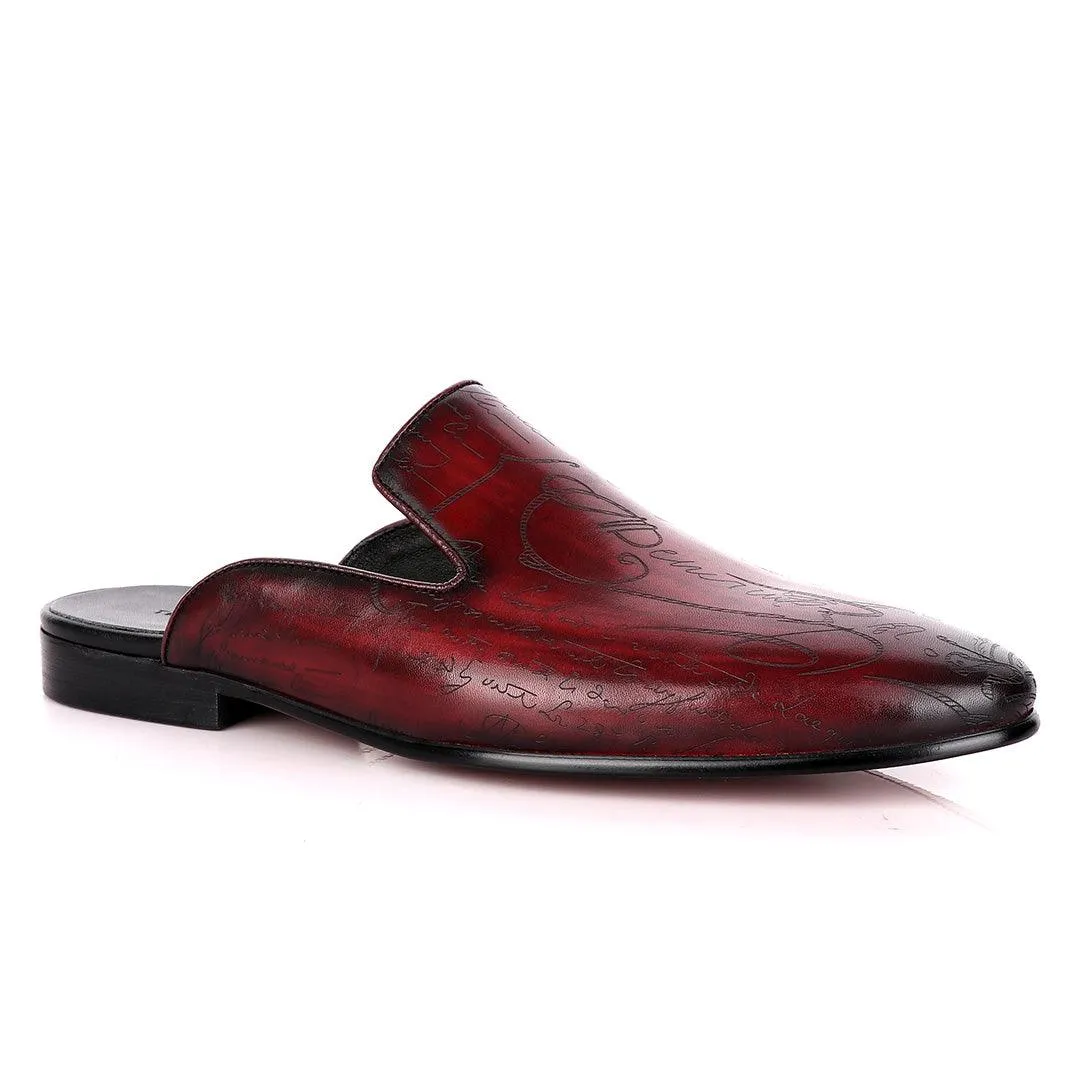 Terry Taylors Signature Crest Wine Half Shoe.