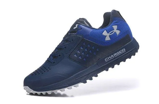 Under Armour UA Horizon Navy Blue Men's Trail Running Hiking Boots Sneakers