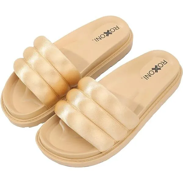 Women's Padded Strap Slide Sandals Stylish Open Toe Sandals